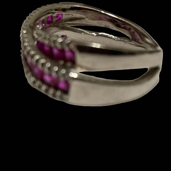 Natural Ruby Diamond Ring - Picture 10 of 13